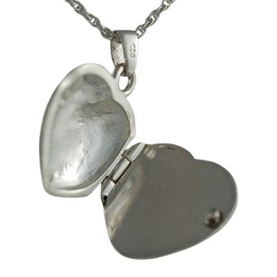 Flower Heart Locket Keepsake Pendant III